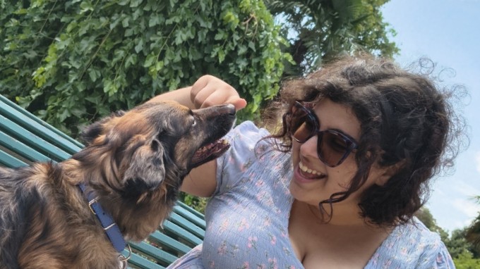 Lucy and her dog Benji